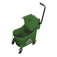 manufactory 33L plastic heavy and strong industrial mop bucket/plastic wringer mop bucket with wheels for hotel